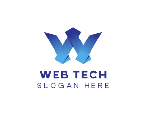 Tech Software Letter W  logo design