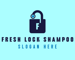 Cyber Lock App logo design