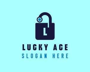 Cyber Lock App logo design