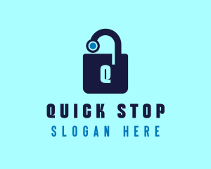 Cyber Lock App logo design