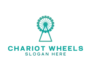  Ferris Wheel  Gear logo design