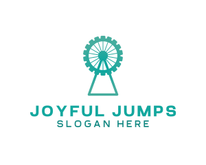  Ferris Wheel  Gear logo design