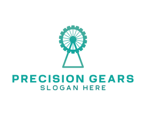  Ferris Wheel  Gear logo design