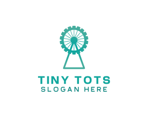  Ferris Wheel  Gear logo design