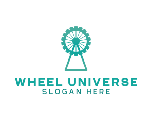  Ferris Wheel  Gear logo design