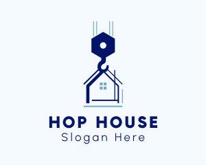 House Construction Crane logo design