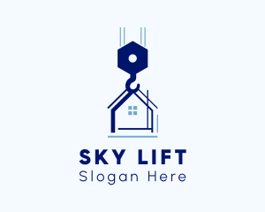 House Construction Crane logo design