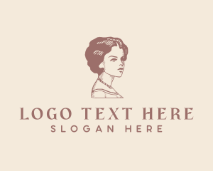 Victorian Fashion Lady logo