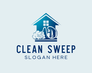 Home Cleaning Vacuum logo design