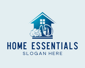 Home Cleaning Vacuum logo design