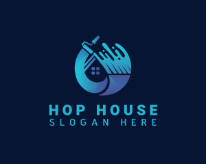 House Paint Remodel logo design