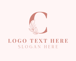Elegant Leaves Letter C logo