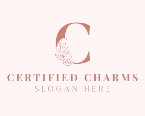 Elegant Leaves Letter C logo design