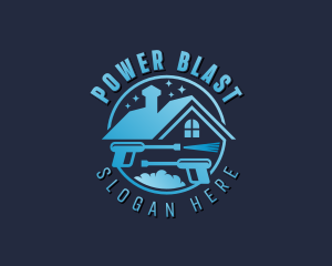 Roof Cleaner Power Washing logo design