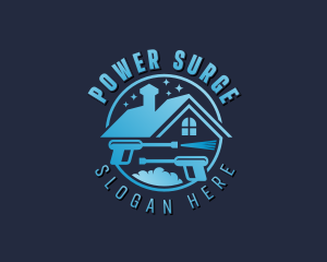 Roof Cleaner Power Washing logo design