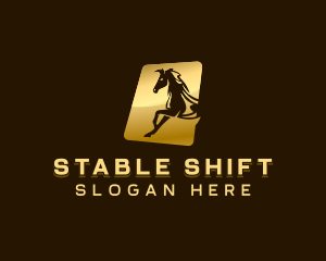 Equine Horse Stallion logo design