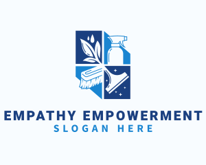 Housekeeping Sanitation Chores logo design