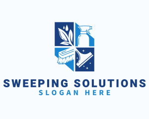 Housekeeping Sanitation Chores logo design