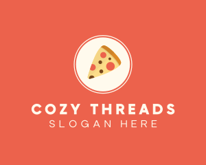 Pizza Slice Circle logo design