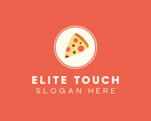 Pizza Slice Circle logo design