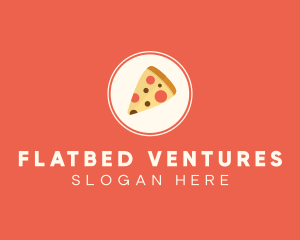 Pizza Slice Circle logo design