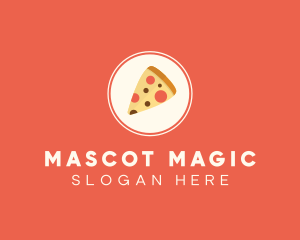 Pizza Slice Circle logo design