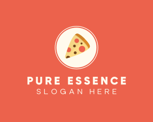 Pizza Slice Circle logo design