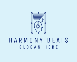 Music Headphones Person  logo