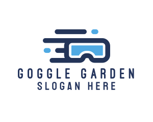 Virtual Reality Goggles logo design