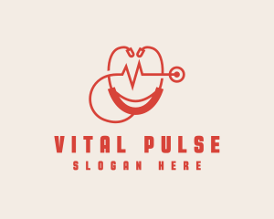 Heart Stethoscope Pulse logo design