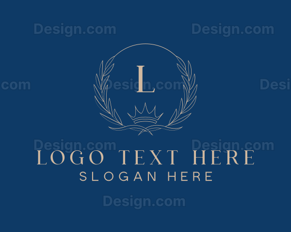 Crown Wreath Luxury Logo