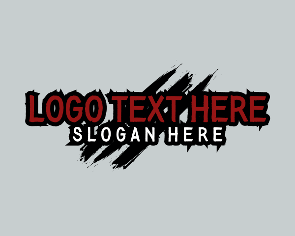 Smudged logo example 1