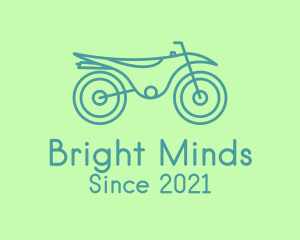 Green Motorbike Vehicle logo