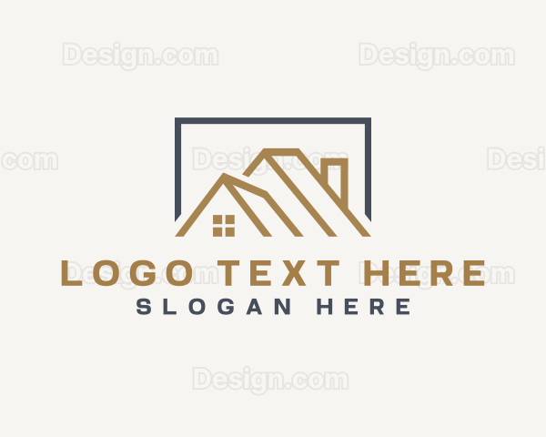 Roofing House Leasing Logo