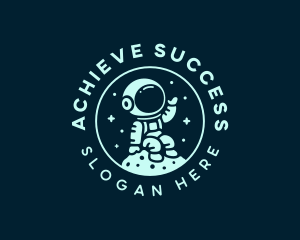 Astronaut Leadership Coach logo design