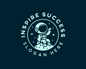 Astronaut Leadership Coach logo design