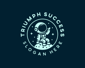 Astronaut Leadership Coach logo design