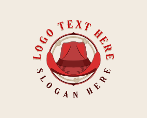 Cowboy Fedora Hat logo