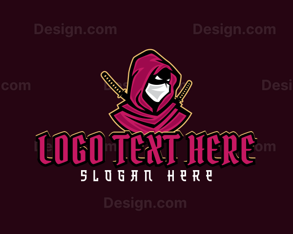 Ninja Katana Warrior Logo