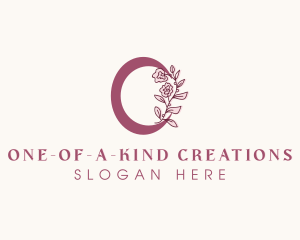 Floral Beauty Nature Letter O logo design