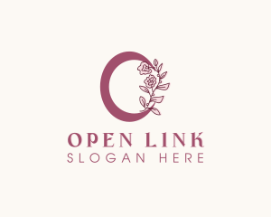 Floral Beauty Nature Letter O logo design