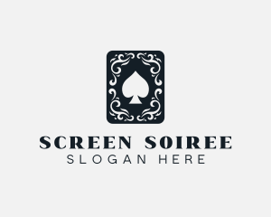 Decorative Spade Card logo design