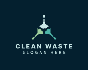 Clean Broom Housekeeping logo design