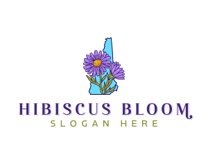 Floral Aster New Hampshire logo design