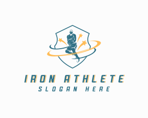 Basketball Varsity Athlete logo design