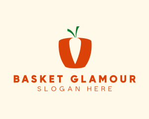 Simple Carrot Basket  logo