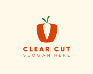 Simple Carrot Basket  logo design