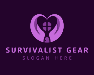 Violet Heart House Logo