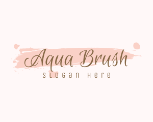 Girly Watercolor Script logo design