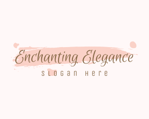 Girly Watercolor Script logo design